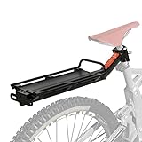 CLYZ Universal Fahrrad Gepäckträger Fahrradtasche,Cargotasche,Gepäckträger für Mountainbike für Fahrradtasche Aluminium Schwarz