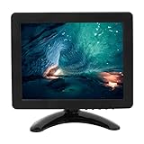 UPQRSG 8 Zoll TFT LCD Monitor, Tragbares HD Farbbildschirm Desktop Display, 1024 X 768 LED Bildschirmanzeige mit VGA AV BNC USB DC HD Multimedia Schnittstelle 100 240 V CZ 8008(EU)