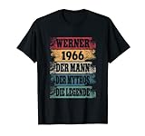 Herren 56 Jahre Geburtstag Werner Lustiges Geburtstagsoutfit T-Shirt