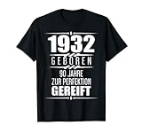 Geburtstagsgeschenk 90 Jahre 1932 Geschenk 90. Geburtstag T-Shirt