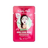 The Beauty Mask Company Weiße Tonerde & Apfel Creme Bubble Maske, 1 Sachet, tiefenpflegende Gesichtsmaske für normale Haut, Wellness für zuhause, vegan