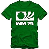 Deutschland T Shirt WM 1974 World Cup 74 Germany Fussball Weltmeister NEU S-4XL, Größe:XL, Farbe:grün