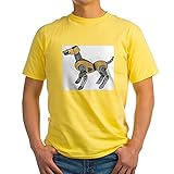 CafePress T-Shirt Roboterhund, Aschgrau, Baumwolle Gr. M, gelb