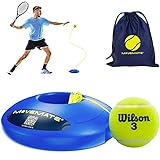 MOVEMATE Tennis-Trainer Set mit Wilson® Tennisball | innovatives Ballspiel für Draußen, im Garten, im Park für Kinder & Erwachsene | inkl. Transporttasche & Übungsvideos