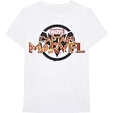 T-Shirt # M Unisex White # Captain Marvel New Logo