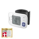 OMRON RS4 Automatisches Handgelenk-Blutdruckmessgerät, Testsieger Stiftung Warentest 11/2023, klinisch validiert, mit Speicher, Positionierungssensor für genaue Messung, Manschettensitzk