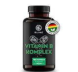 BLINE® Vitamin B Komplex hochdosiert mit Biotin & Folsäure - 180 Stück (6 Monate) - Alle 8 B-Vitamine wie B12 & B6 - Vitamin B Kapseln Vegan - Laborgeprüft - Deutsche Produktion