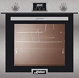 Kaiser EG 6372 Einbau Gasbackofen Autark/ 79L/ Gas Backofen/ Umluft Unterhitze Grill Drehspieß/Einbaubackofen Edelstahl-Schwarzglas/ Gas Herd mit Selbstreinigung/ Gas-Control/ Erdgas und Propangas