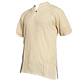 PANASIAM Shirt Ben, beige, XXL, Shortsleeve