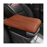 Adunsiaoto Armlehnenbox Aus Gedächtnisschaum Für Fahrzeuge, Armlehnenbezüge Auto Armlehnenbox Pad, Auto Mittelkonsolenpolster, für Die Meisten Fahrzeuge(Kaffee)