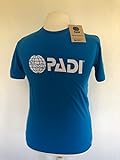 Padi T-Shirt Logo quer für Taucher/Diver und Tauchlehrer und Divemaster - Men - blau - Gr.: XS