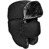 Unisex Winter Warm Hat with Ear Flaps, Trapper Hat Faux Fur Aviator Hat – Ice Skating Skiing, and Other Outdoor Activities