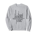 Hamburger Bezirke - Deutschland Souvenir Hamburg Stadtteile Sweatshirt