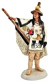 Castagna Indianerfigur Indianer Native American Seattle Häuptling Duwamish H 23 cm mit Totem-Stab Limited Edition