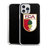 DeinDesign Silikon Hülle kompatibel mit Apple iPhone 13 Pro Max Case transparent Handyhülle FC Augsburg Wappen FCA