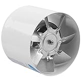 Meigui 4 Zoll Inline Kanal Ventilator Luft Ventilator Metall Rohr BelüFtung Abluft Ventilator Mini Extraktor Badezimmer WC Wand Ventilator