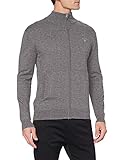 GANT Herren Cotton Wool Zip Cardigan Pullover, Dark Grey Melange, L