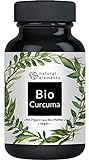 Bio Curcuma - 240 Kapseln - 4542mg (Bio Kurkuma + Bio schwarzer Pfeffer) pro Tagesdosis - Mit Curcumin & Piperin - Hochdosiert und vegan