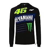 Valentino Rossi Sweatshirt Yamaha Monster 46 Vlies, Schwarz, S