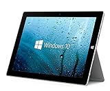 Microsoft Surface Pro 3 12 Zoll Intel Core i5 256GB SSD Festplatte 8GB Speicher Windows 10 Pro MAR Webcam grau-Silber Business Tablet Notebook Laptop (Generalüberholt)