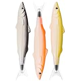 Tofficu 3St Kreativer Kugelschreiber süße Kugelschreiber Zappelstift lustiges federmäppchen Neuartige Fischstifte schreibutensilien schreibkladde hübsche Stifte Cartoon-Fisch-Stift Plastik