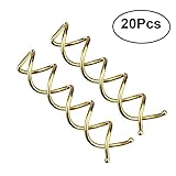 Voarge 20 Spiralhaarnadeln, Twist-Haar-Clips, abgerundete Haarspangen, für Haarstyling, Spiralförmig, (gold) Item Name (aka Title)