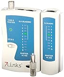 7links Netzwerktester: 3in1-Kabeltester für RJ-45, RJ-11 und BNC (LAN Kabel Tester, RJ45 Kabeltester, Netzwerkkabel Testgerät)
