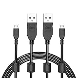 [2Pack 3M] PS4 Ladenkabel, Micro USB Kabel, High Speed Micro USB Datenkabel für Playstation 4 / PS4/ PS4 Slim/ PS4 Pro/Xbox One/One S/One Elite/One X Controllers.