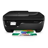 HP Officejet 3831 Multifunktionsdrucker (Instant Ink, Drucker, Kopierer, Scanner, Fax, WLAN, Airprint) mit 2 Probemonaten HP Instant Ink inklusive, Schwarz, 5,5 cm Mono-Touchscreen