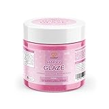 GoodBake Happy Glaze - 300g - gebrauchsfertige Mirror Glaze - Glasur für Torten, Kuchen, Cupcakes - Zuckerguss - Farbe: Sparkling Pink