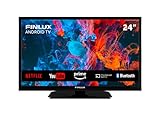 Finlux FLH2435ANDROID 24 Zoll (61 cm) Full HD LED Ferseher - Android Smart TV mit Chormecast, WiFi, Bluetooth - 3X HDMI, 2X USB