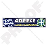 GRIECHENLAND Griechische Flagge-Wappen HELLAS, Wiege der Zivilisation Emblem 180mm Auto & Motorrad Aufkleber, Vinyl Sticker