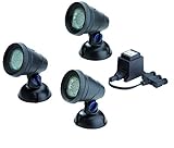 OASE 50530 LunAqua Classic LED Set 3 - LED-Scheinwerfer für Gartenbeleuchtung | Unterwasserbeleuchtung zum Einsatz in Teich, Gartenteich, Schwimmteich, Fischteich, Pool, Brunnen und Außenbereich