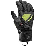LEKI Unisex WCR C-Tech 3D Handschuhe, Black-Ice Lemon, 7