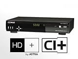 COMAG PVR 1/100 HD+ CI+ Festplatten Receiver inkl. HD plus Karte (Full HD* Single Tuner, HDMI, CI+, PVR, 2x SCART, USB 2.0, 6 Monate HD+ inkl.) schwarz