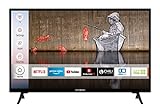 Techwood H32T52E 32 Zoll Fernseher (Smart TV inkl. Prime Video / Netflix / YouTube, HD ready, Works with Alexa, Triple-Tuner) [Modelljahr 2021]