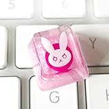 Gaming-Tastenkappen DVA Pink Custom Overwatch Resin Keycaps für Cherry MX Swtiches (OEM R4) (Pink)