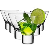 Mitbak Martini-Gläser, 227 ml, elegant, bleifrei, wiederverwendbar, ideal für Martini, Cocktail, Whiskey, Likör, Margarita, Hurricane und andere alkoholische Getränke, hergestellt in Slowakei