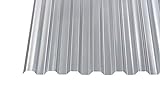 Polycarbonat Wellplatten Profilplatten Trapez 76/18 klar ohne Struktur (3000 x 1040 mm)
