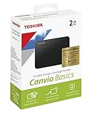 Toshiba Canvio Basics 2 TB Festplatte, schwarz, Micro-USB-B 3.2 Gen 1 (5, HDTB420EK3AB