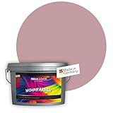 WALLCOVER Colors Wandfarbe Rosa 2,5 L für Innen Innenfarbe hell Matt | Profi Innenwandfarbe in Premium Qualität | weitere Größen erhältlich