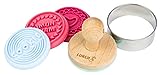 Lurch 10524 Keksstempel Set Homemade Cookies 6-teilig aus 100% BPA-freiem Platin Silikon, mehrfarbig, 6 x 6 x 6 cm