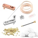 Zubehör für Zippo Fluid Feuerzeug & Einsatz - Ersatz Ersatzteile Reparatur Set inkl. Watte, Feuerstein,Metall Dichtung,Docht mit Führungsnadel, Filz, Schraubenfeder und Schraubwerkzeug (True Utility)