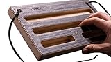 Luomus Woodworks Hangboard - Kletterboard und Trainingboard für klettern-Praktisches Trainingsboard für mehr Griffkraft beim Bouldern - Boulder Hangboard und Griffbrett aus Holz - Kleines Finger Board