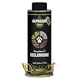 alphazoo Seelenruhe Futteröl 250 ml Beruhigungsmittel für Hund & Katze mit Hanföl und Leinöl gegen Stress und Angst, natürliche sanfte Entspannung für Hunde, hohe Akzeptanz