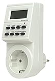 as - Schwabe Zeitschaltuhr Innenbereich digital – Zuverlässig und komfortabel in Haus und Wohnung – Digitaler Indoor Timer mit Steckdose – mit Wochenprogramm und Zufallsfunktion – IP20 I 24032 [Energieklasse A]