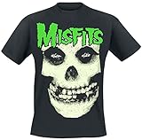 Misfits Jarek Skull Männer T-Shirt schwarz XL 100% Baumwolle Band-Merch, Bands, Totenköpfe