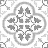 FloorPops FP2953 Remy Bodenfliesen zum Abziehen und Aufkleben, Grau, 30,5 cm L x 30,5 cm B x 0,06 cm T