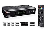 Full HD digitaler Kabel Receiver DVB-C / C2 mit Aufnahmefunktion PVR und Timeshift für alle Kabel-Anbieter mit HDMI | SCART | USB | Auto- Installation | Mediaplayer | 1080p | MKV