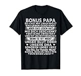 Herren Bonus Papa du hast mir zwar nicht das leben geschenkt Spruch T-Shirt